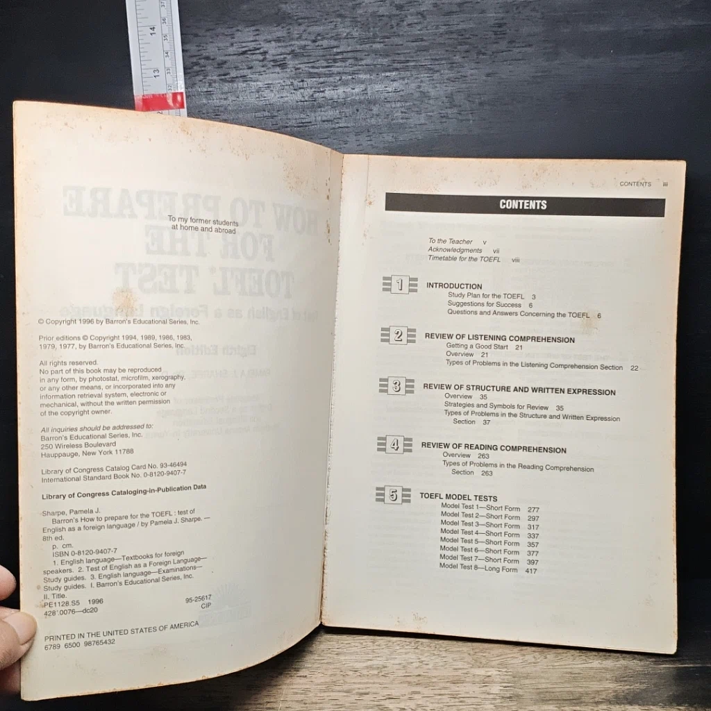 หนังสือ Barron's TOEFL รูปที่ 6
