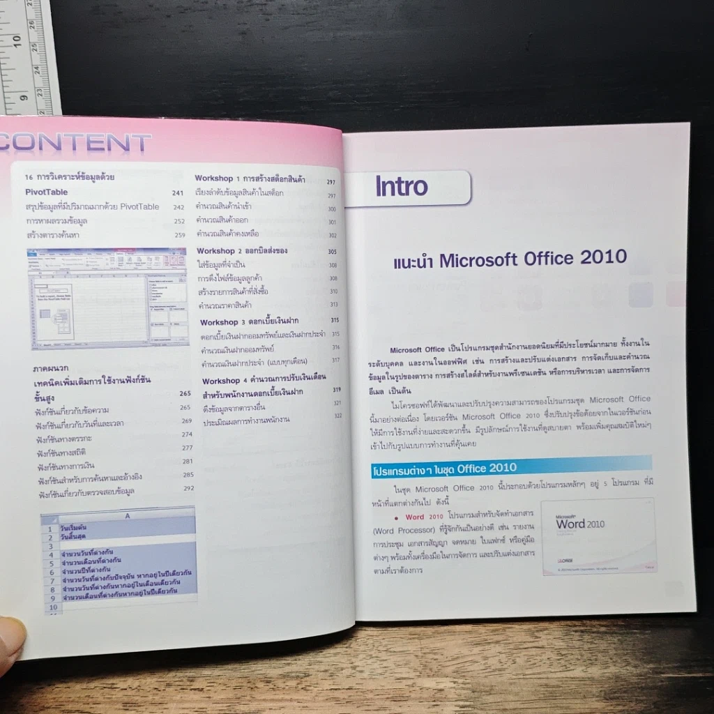 หนังสือ สร้างตารางงานและบริหารข้อมูลด้วย Excel 2010 ฉบับสมบูรณ์ รูปที่ 9