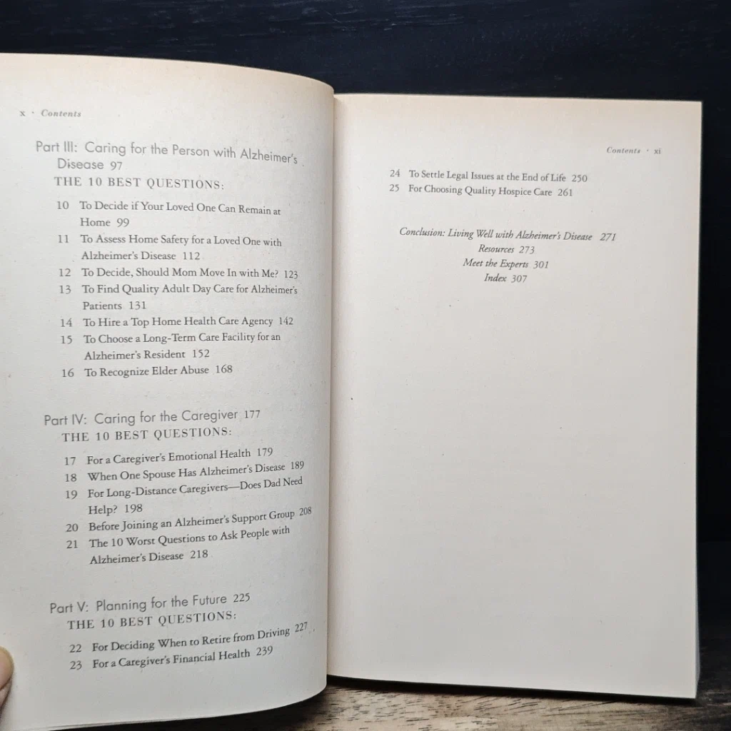 หนังสือ The 10 Best Questions for Living with Alzheimer's รูปที่ 8