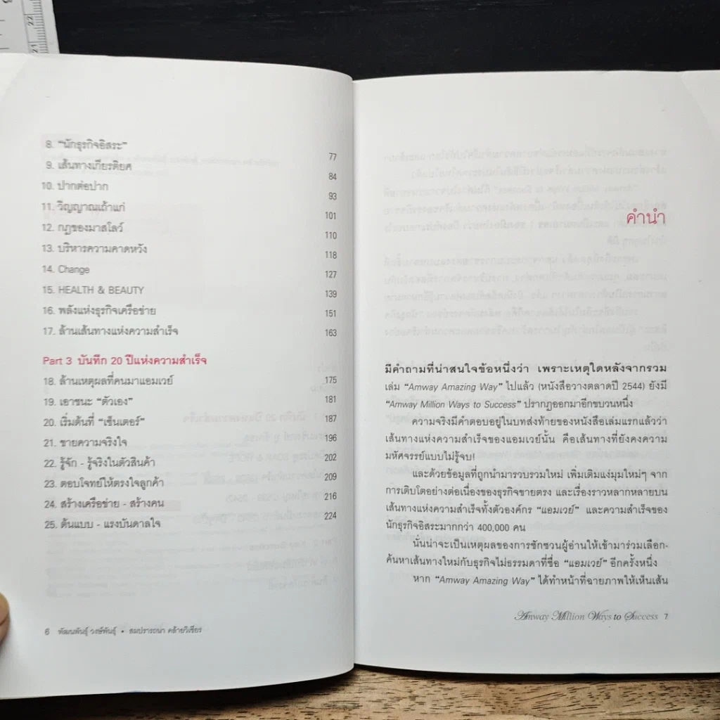 หนังสือ Amway Million Ways To Success ล้านเส้นทางสู่ความสำเร็จ รูปที่ 7