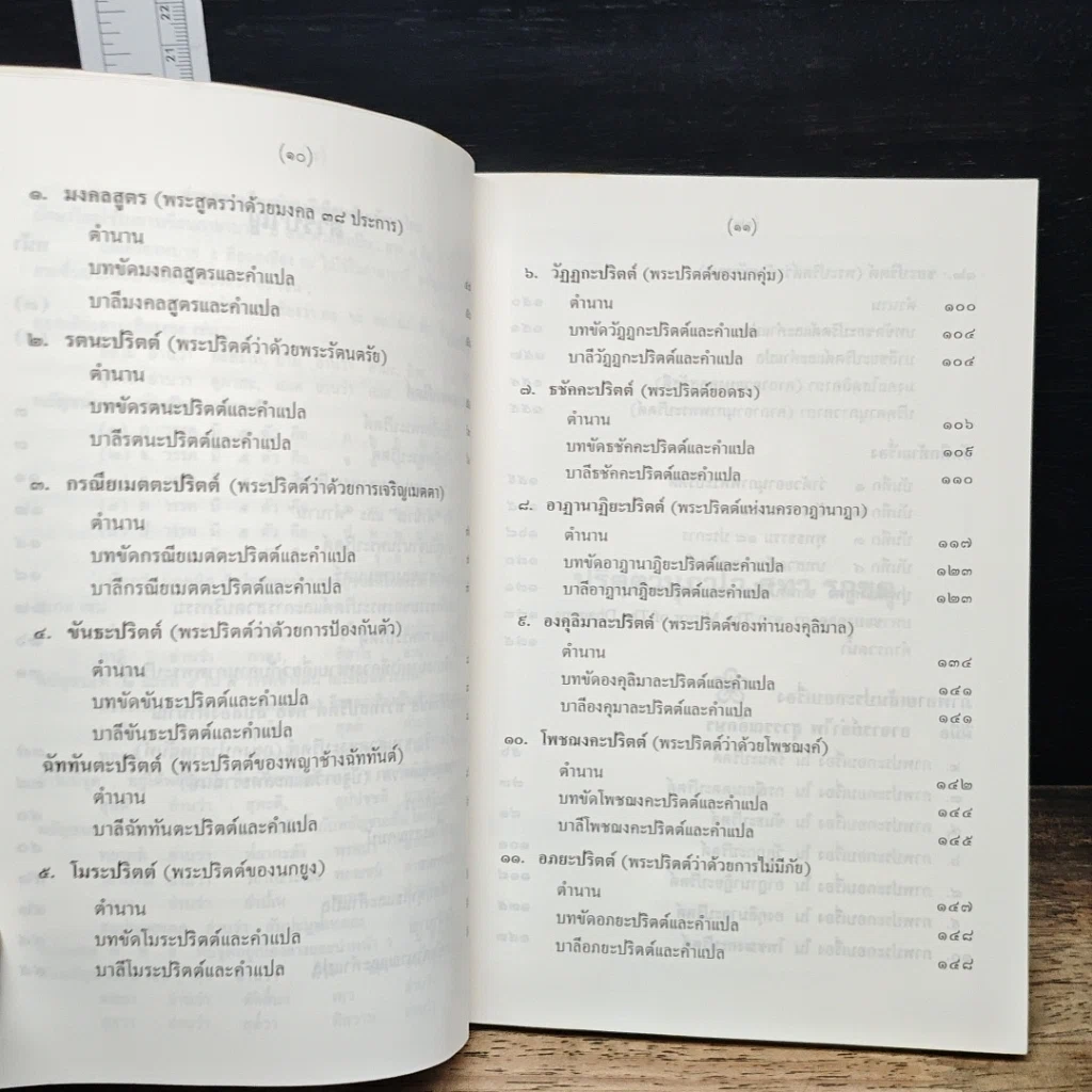 หนังสือ อานุภาพพระปริตต์ พร้อมด้วยตำนานและคำแปล ทวาทสปริตร หรือสิบสองตำนาณ รูปที่ 8