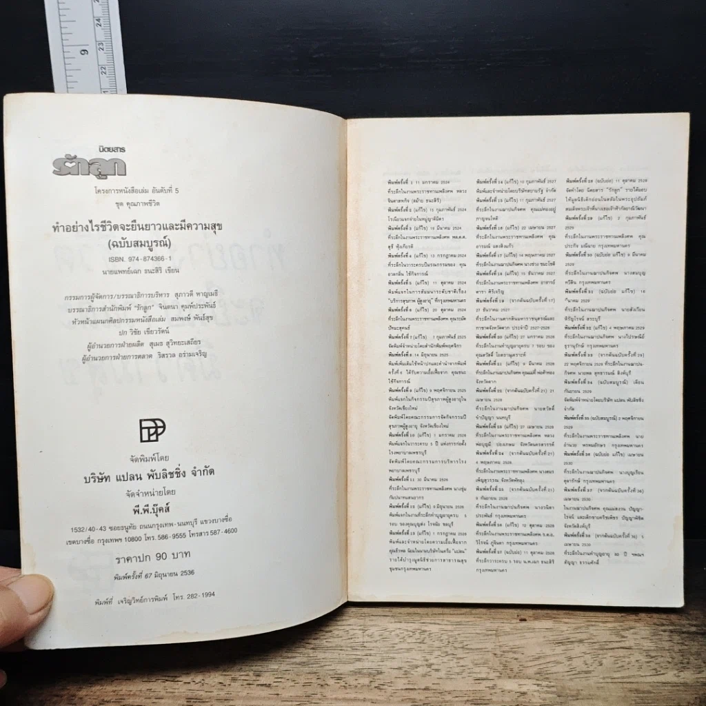 หนังสือ ทำอย่างไรชีวิตจะยืนยาวและมีความสุข รูปที่ 6