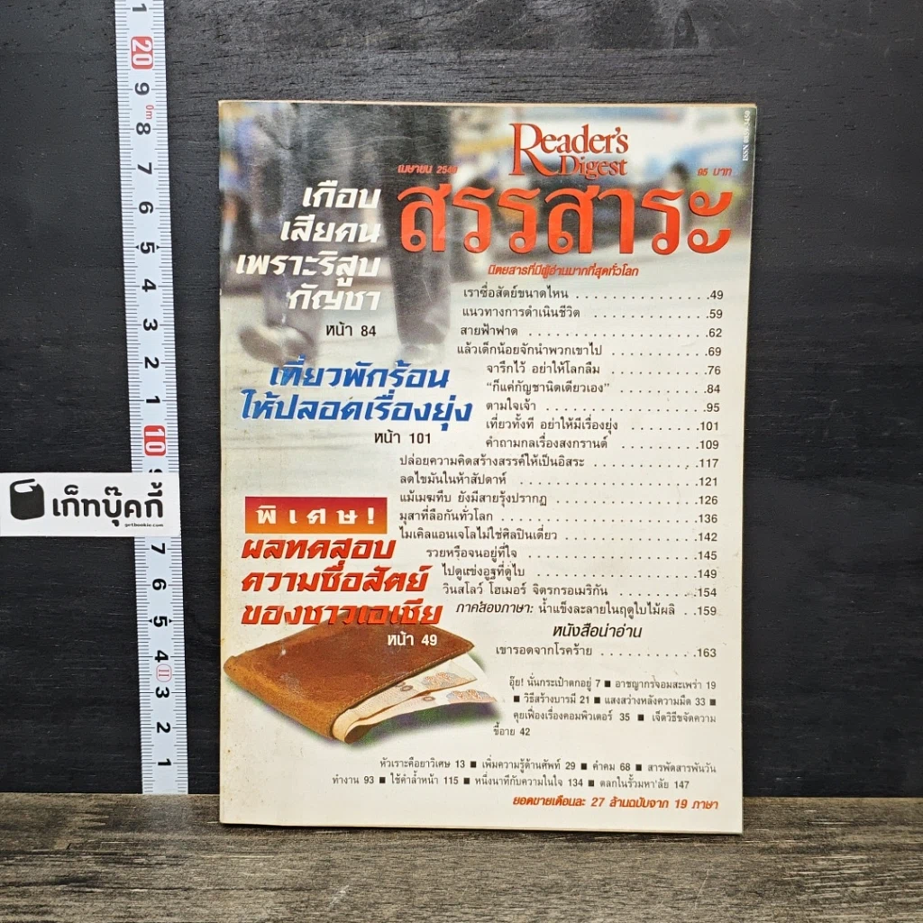 หนังสือ ReaDer's Digest สรรสาระ  เม.ย.2540 รูปที่ 1