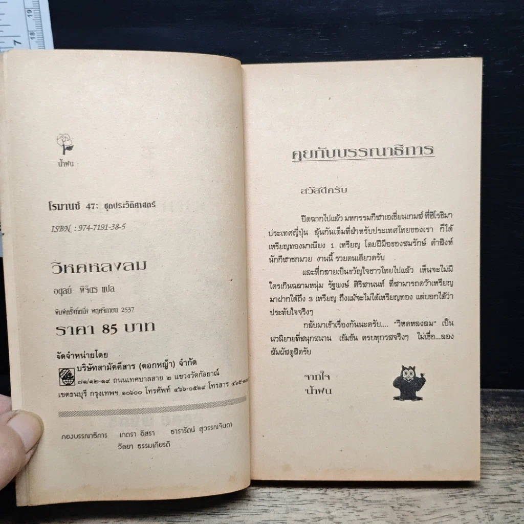 หนังสือ นิยายโรมานซ์ วิหคหลงลม รูปที่ 6