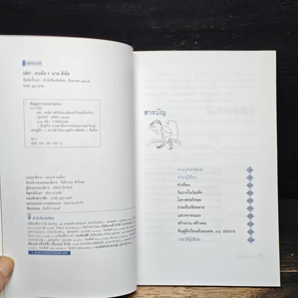 หนังสือ เฮ่ย!...คนล้ม : หลักคิดยามต้องฝ่าวิกฤตที่เลวร้าย รูปที่ 6