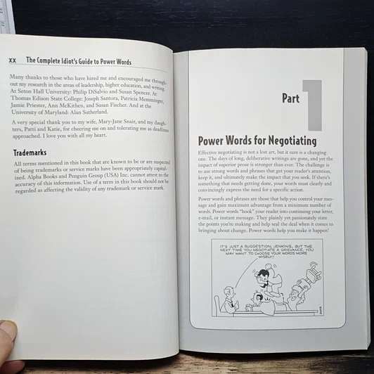 หนังสือ The Complete Idiot's Guide to Power Words รูปที่ 13