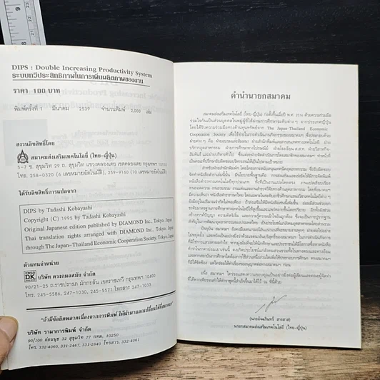 หนังสือ DIPS: ระบบเพิ่มประสิทธิภาพในการเพิ่มผลิตภาพของงาน รูปที่ 6