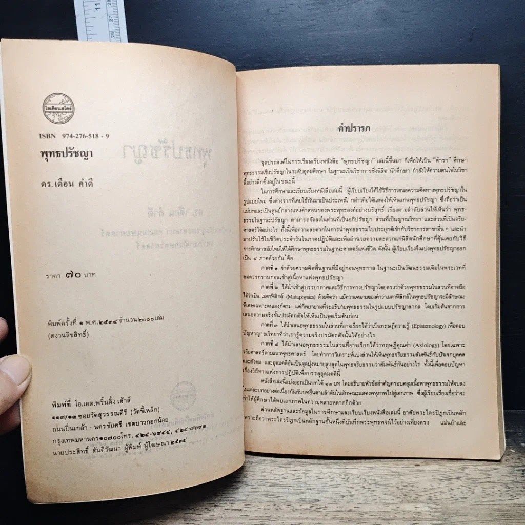 หนังสือ พุทธปรัชญา รูปที่ 6