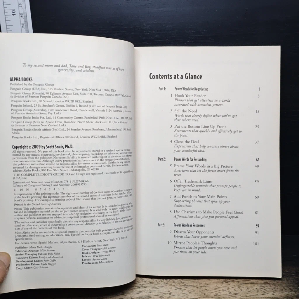 หนังสือ The Complete Idiot's Guide to Power Words รูปที่ 6