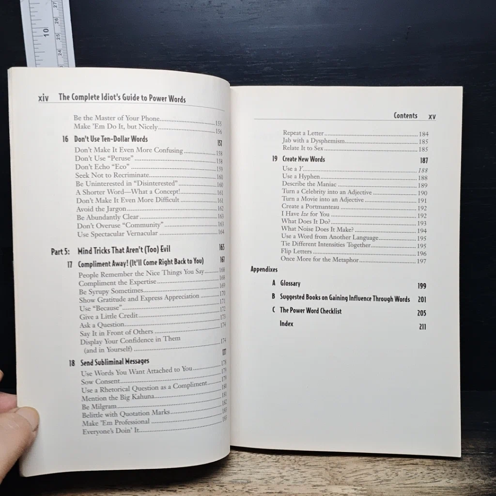 หนังสือ The Complete Idiot's Guide to Power Words รูปที่ 11