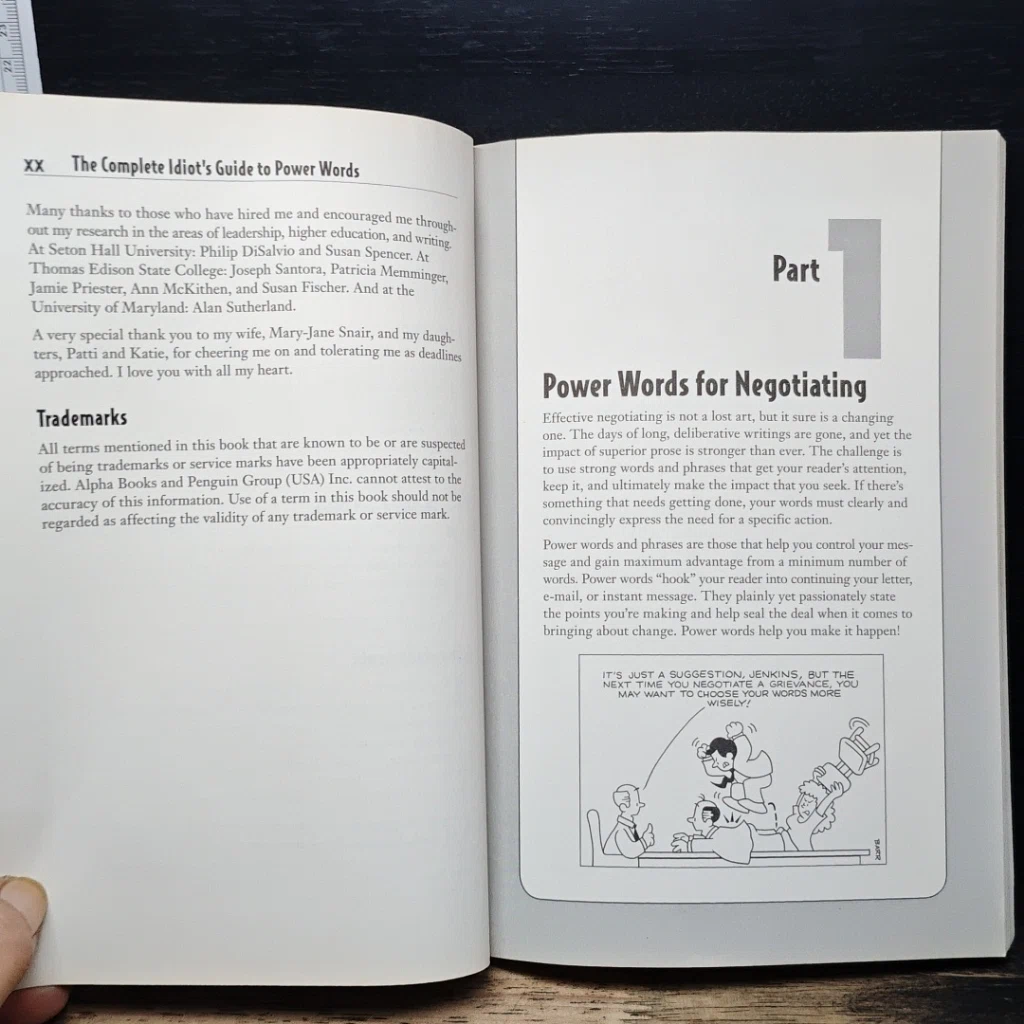 หนังสือ The Complete Idiot's Guide to Power Words รูปที่ 13