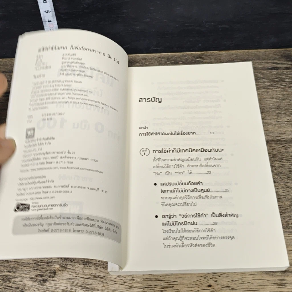 หนังสือ แค่ใช้คำให้ฉลาดก็เพิ่มโอกาสจาก 0 เป็น 100 รูปที่ 6