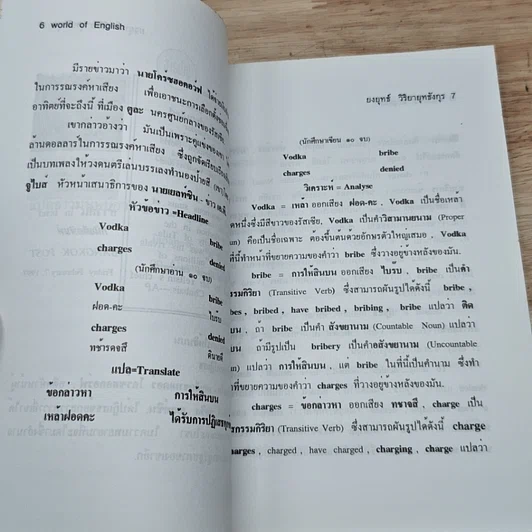 หนังสือ World of English: ฝึกอ่าน ฝึกเขียน ฝึกแปลข่าว ด้วยตนเอง รูปที่ 6