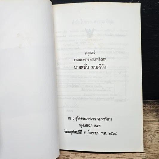 หนังสือ อนุสรณ์ งานพระราชทานเพลิงศพ นายสนั่น มนตริวัต รูปที่ 6