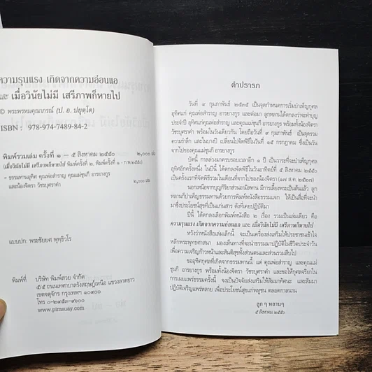 หนังสือ ความรุนแรง เกิดจากความอ่อนแอ และ เมื่อวินัยไม่มี เสรีภาพก็หายไป รูปที่ 6
