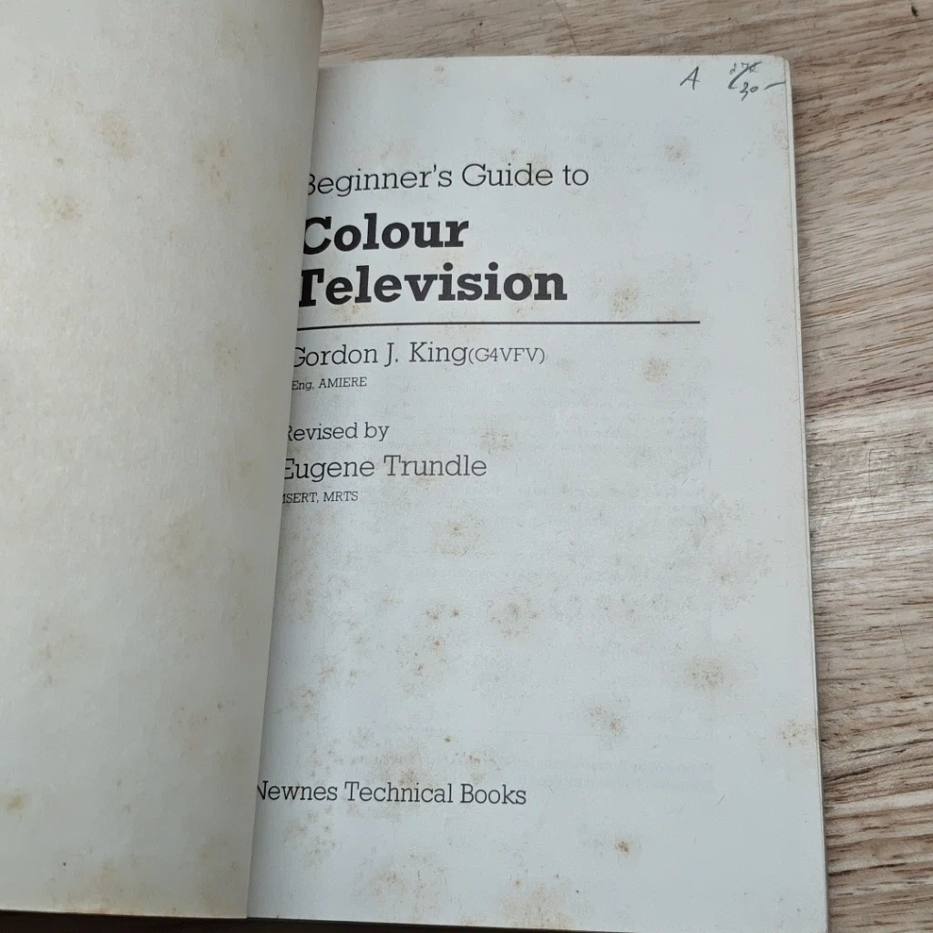 หนังสือ Beginner's Guide to Colour Television รูปที่ 6