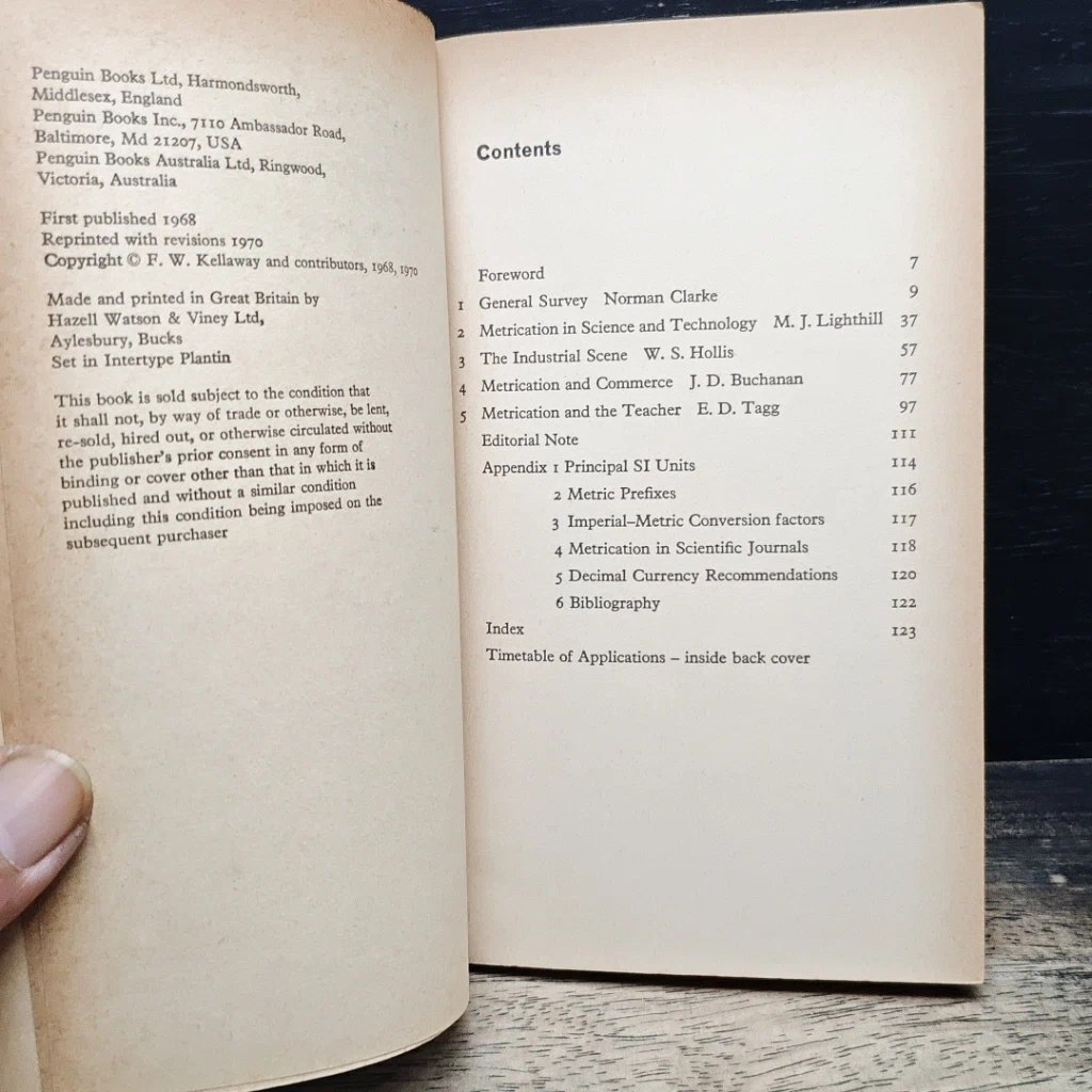 หนังสือ Metrication รูปที่ 6