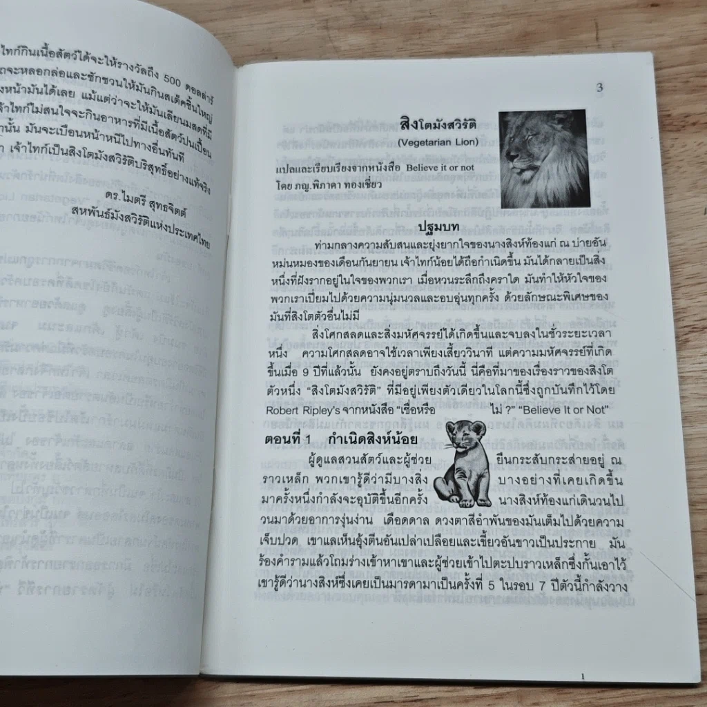 หนังสือ สิงโตมังสวิรัติ รูปที่ 6