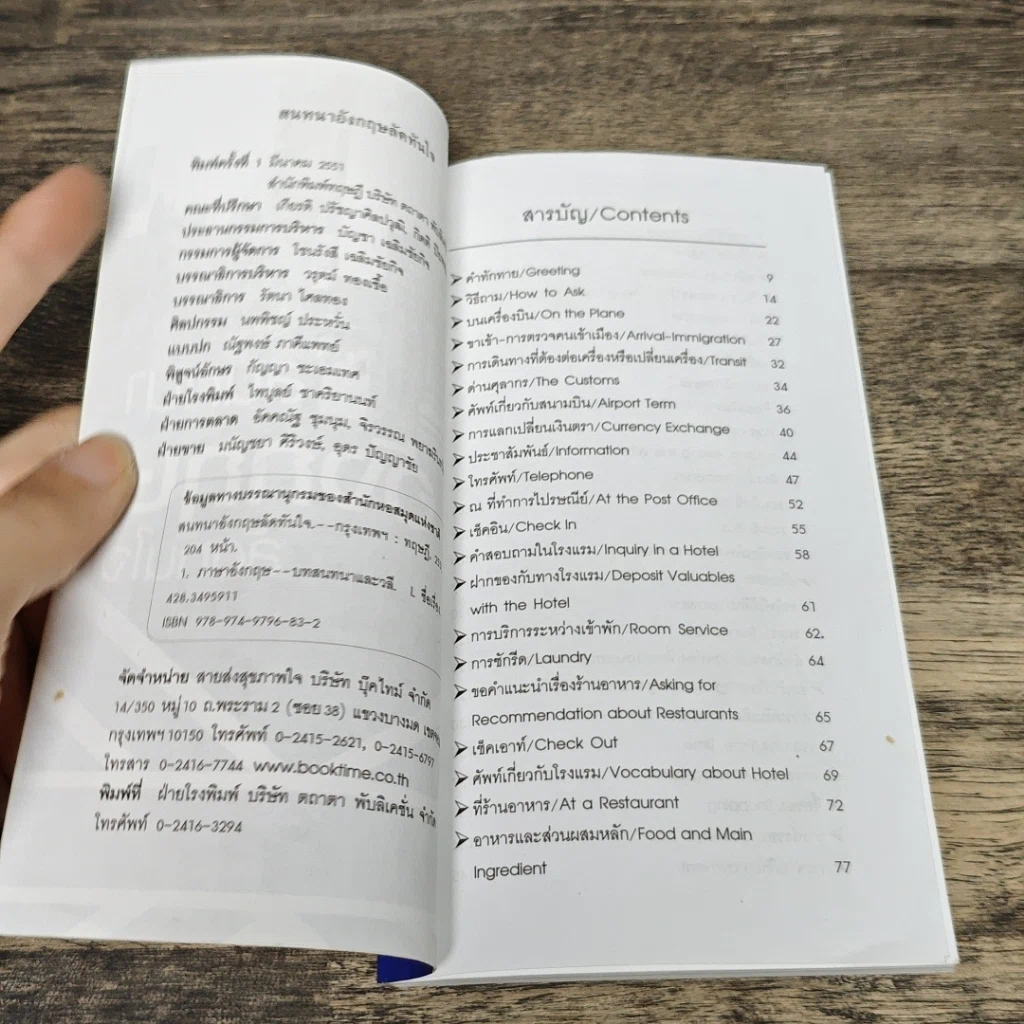 หนังสือ สนทนาอังกฤษลัดทันใจ รูปที่ 6