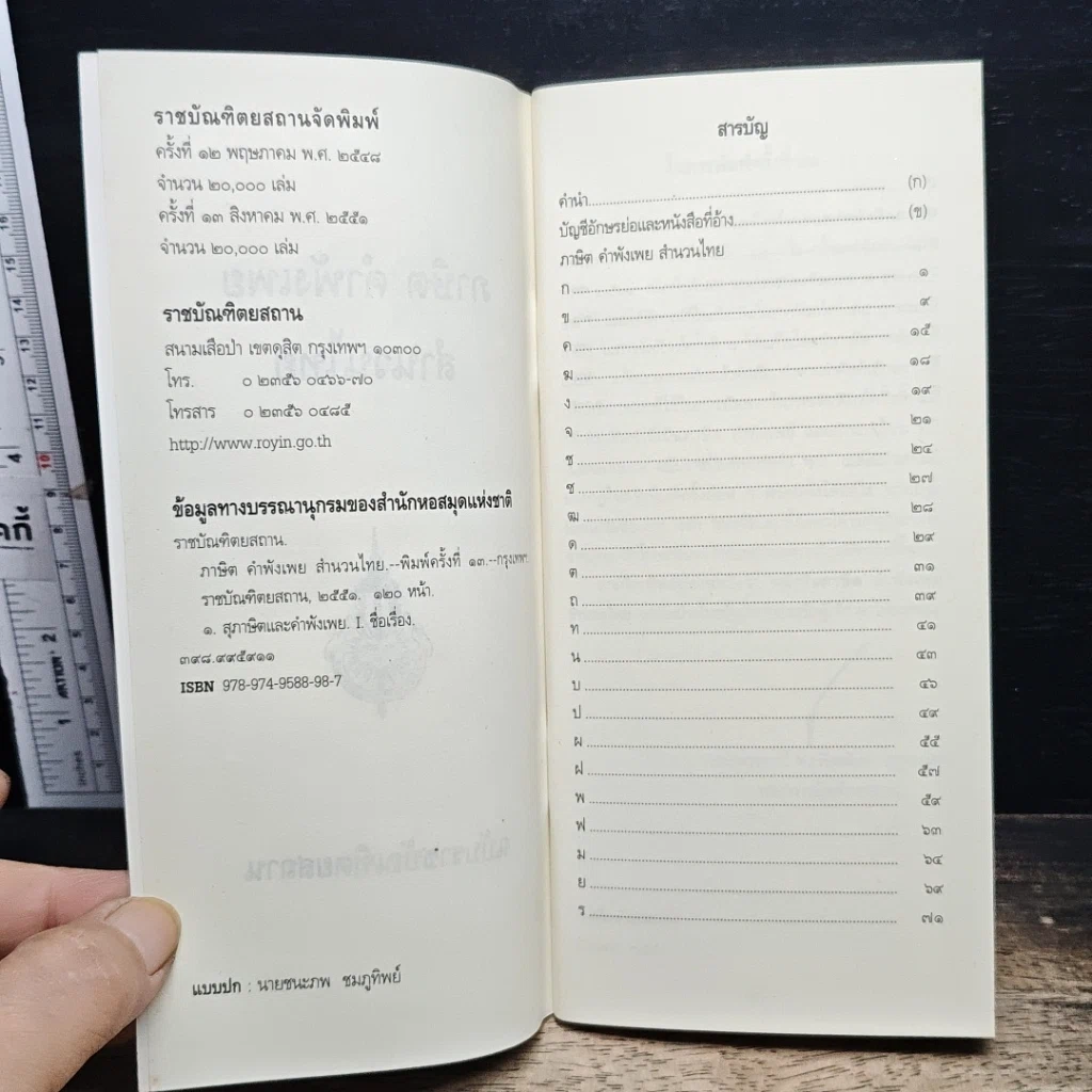 หนังสือ ภาษิต คำพังเพย สำนวนไทย ฉบับราชบัณฑิตยสถาน รูปที่ 6