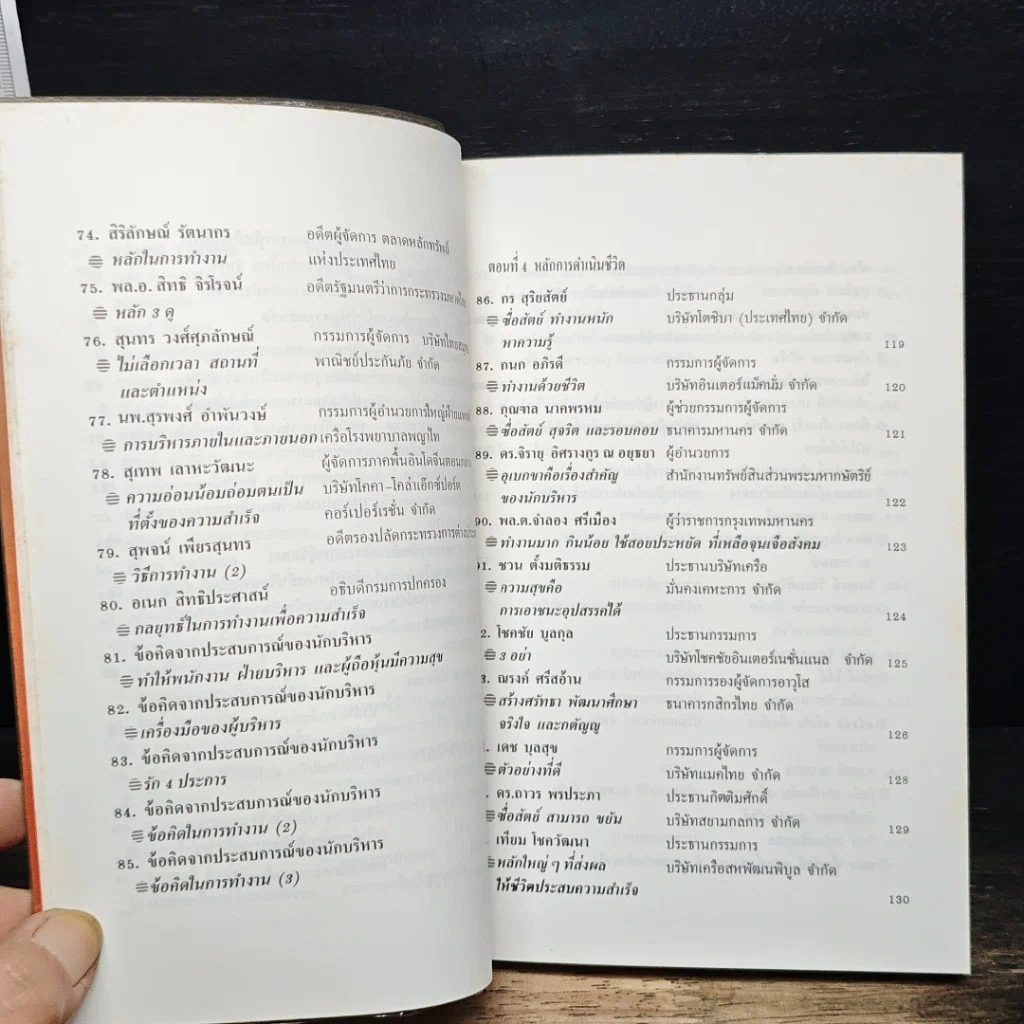 หนังสือ 110 ไอเดีย จาก 80 ยอดนักบริหารชั้นนำของเมืองไทย รูปที่ 11