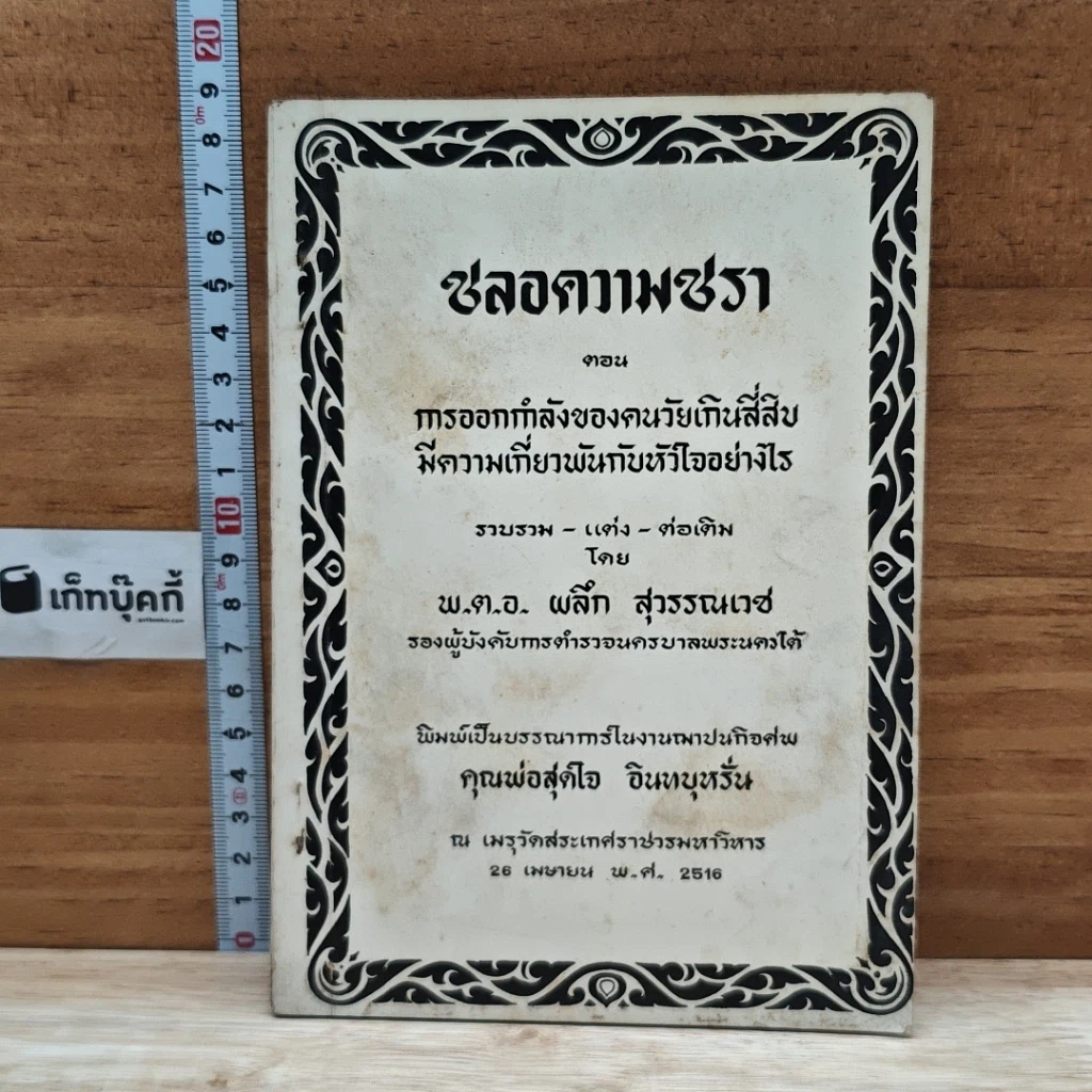 หนังสือ งานฌาปนกิจศพ คุณพ่อสุดใจ อินทบุหรั่น (ชลอความชรา) รูปที่ 1