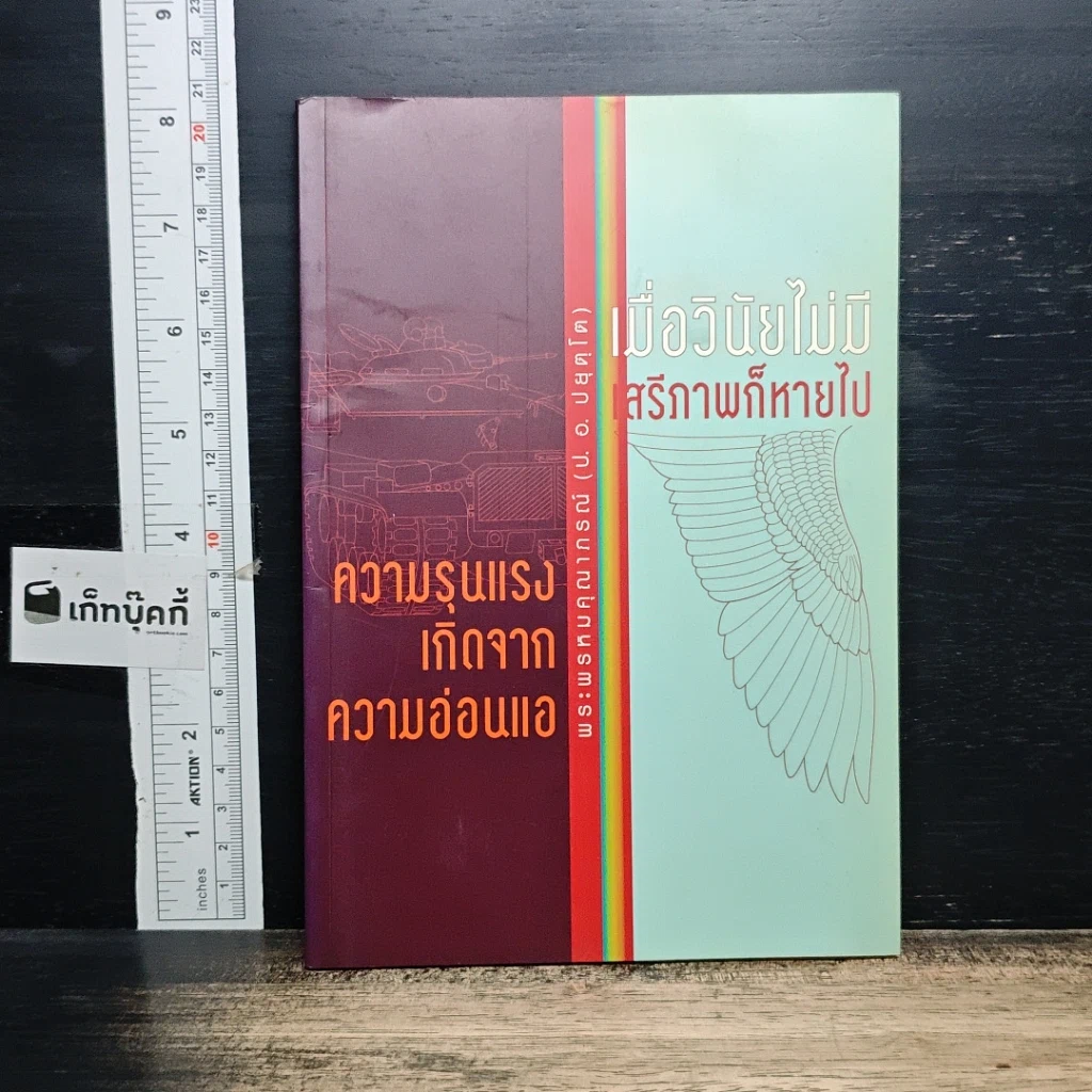 หนังสือ ความรุนแรง เกิดจากความอ่อนแอ และ เมื่อวินัยไม่มี เสรีภาพก็หายไป รูปที่ 1