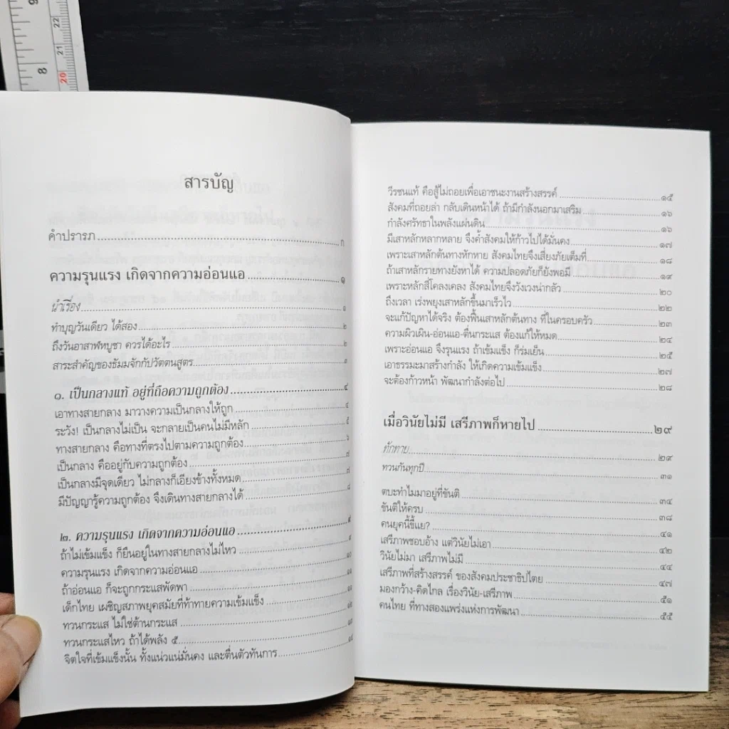 หนังสือ ความรุนแรง เกิดจากความอ่อนแอ และ เมื่อวินัยไม่มี เสรีภาพก็หายไป รูปที่ 7