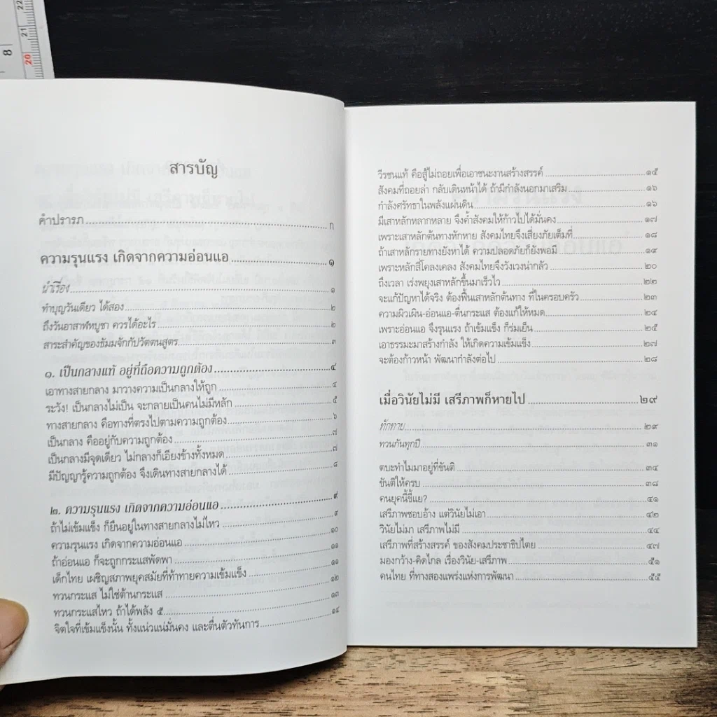 หนังสือ ความรุนแรง เกิดจากความอ่อนแอ และ เมื่อวินัยไม่มี เสรีภาพก็หายไป รูปที่ 7