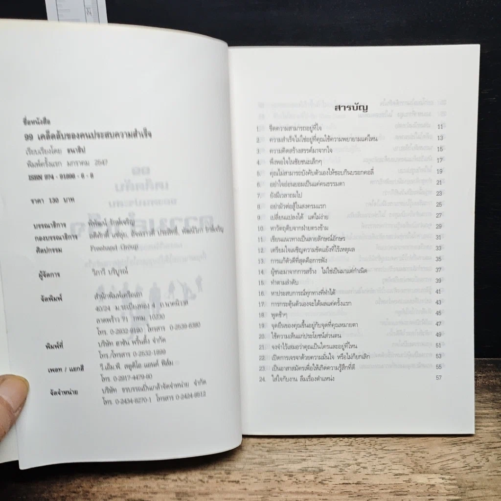 หนังสือ 99 ทัศนคติ ชนะทุกข์และสร้างความสำเร็จ รูปที่ 7
