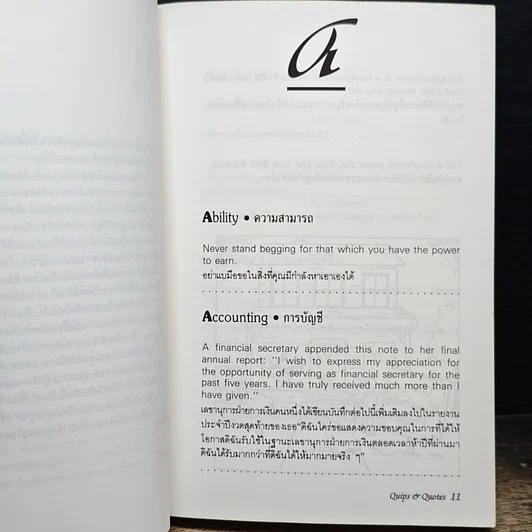 หนังสือ Quips & Quotes คำคมเพื่อการสนทนา รูปที่ 8