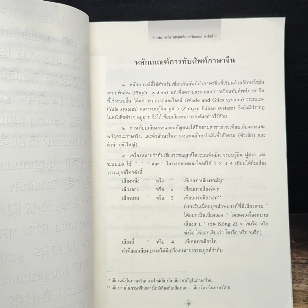 หนังสือ หลักเกณฑ์การทับศัพท์ภาษาจีนและภาษาฮินดี ฉบับราชบัณฑิตยสถาน รูปที่ 7