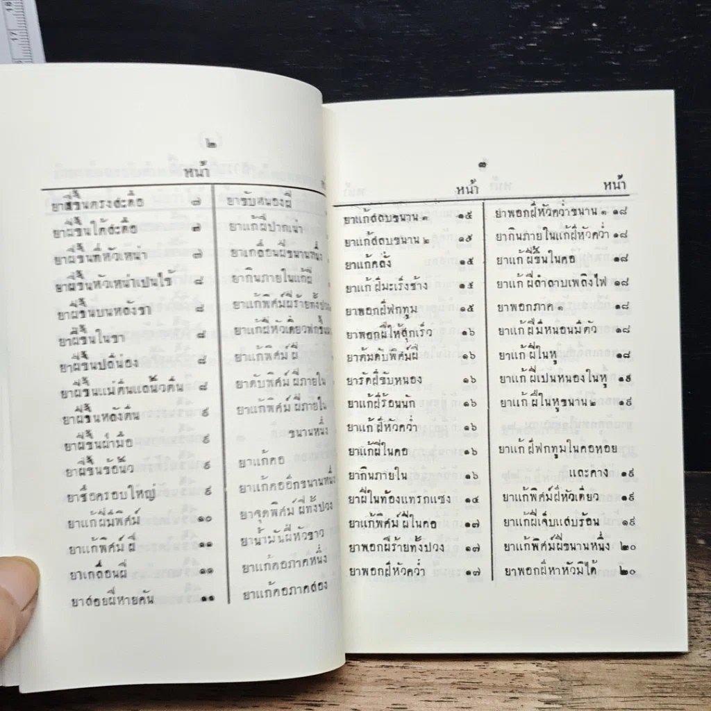 หนังสือ ตำรายาโบราณ ฉบับแผนโบราณ ยาแก้ฝีร้ายต่าง ๆ มีรูปแสดง ยาแก้ลมมีพิษ กับ ยาแก้โรคต่าง ๆ รวมยา 321 ขนาน รูปที่ 9