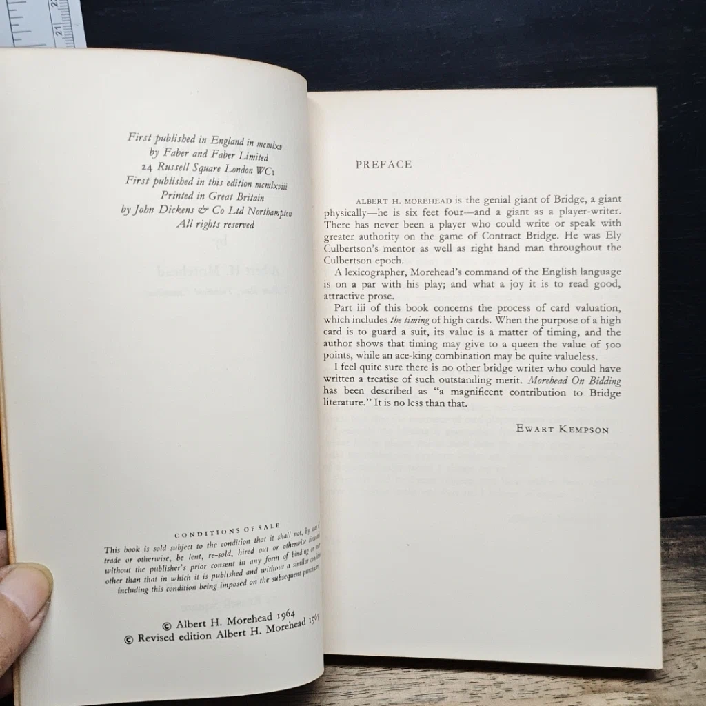 หนังสือ Morehead on Bidding รูปที่ 6