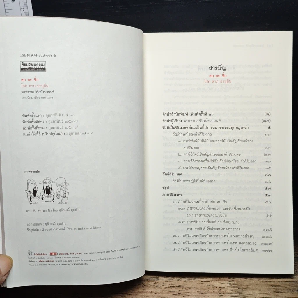 หนังสือ ฮกลกซิ่ว โชค ลาภ อายุยืน รูปที่ 6