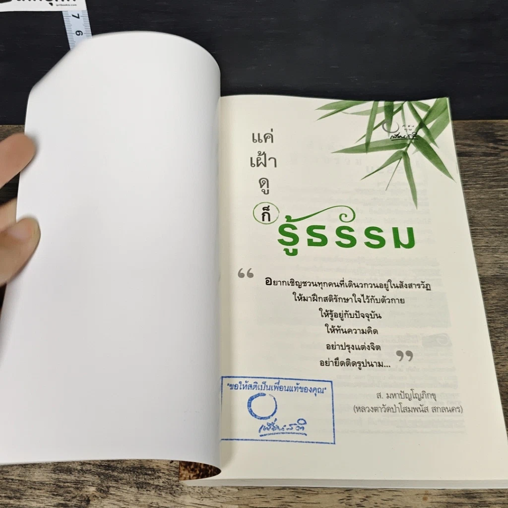 หนังสือ แค่เฝ้าดูก็รู้ธรรม รูปที่ 6