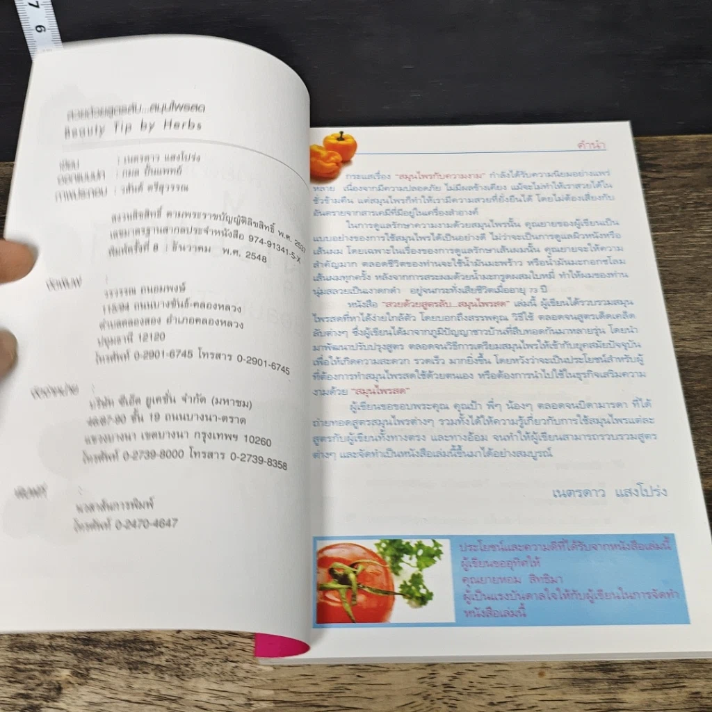 หนังสือ สวยด้วยสูตรลับ สมุนไพรสด Beauty Tip by Herbs รูปที่ 6