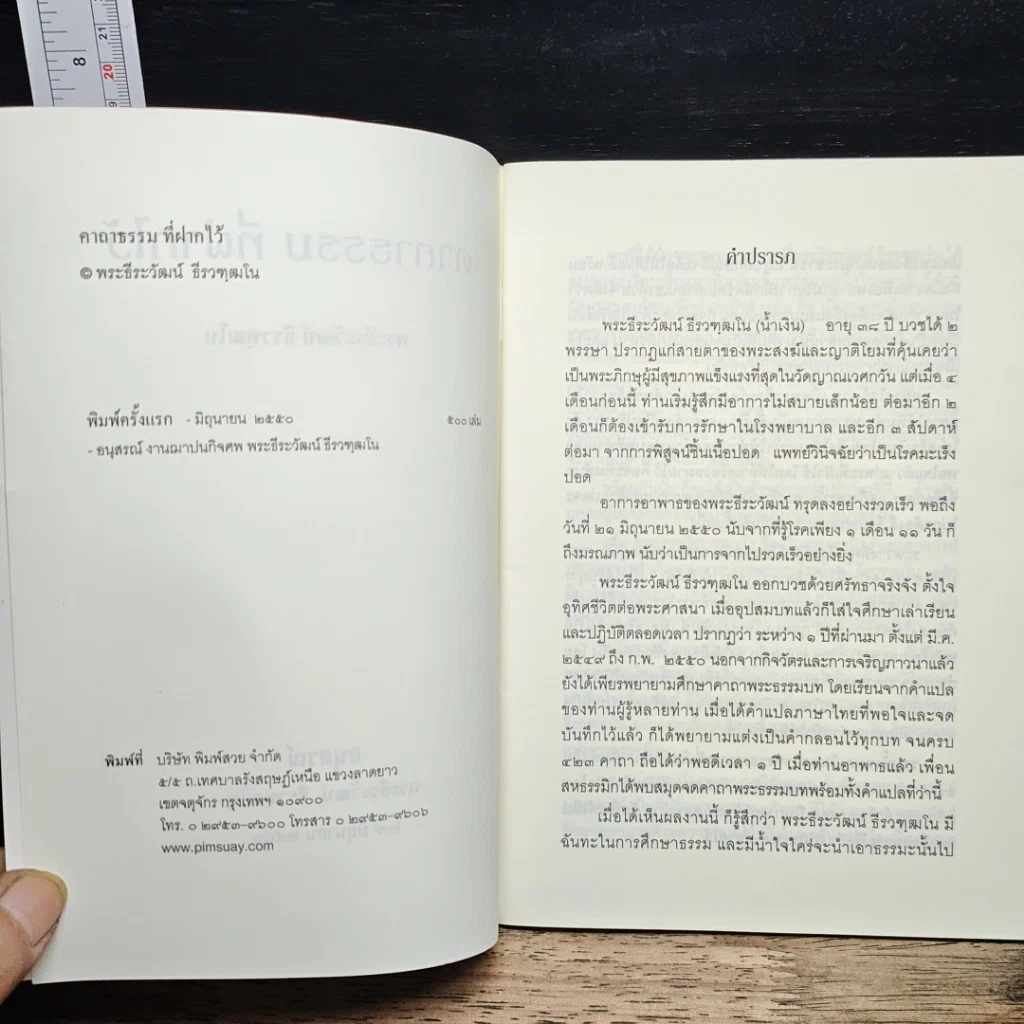 หนังสือ คาถาธรรมที่ฝากไว้ รูปที่ 6