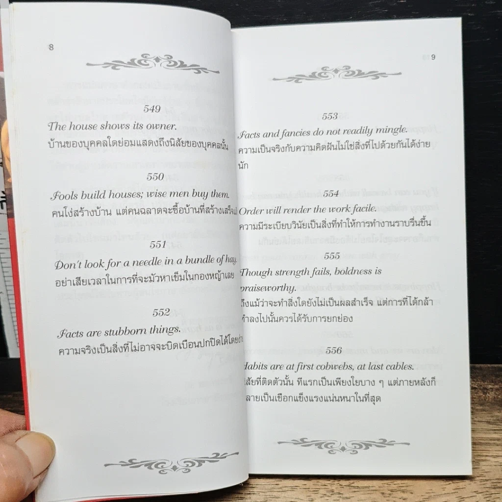 หนังสือ สุภาษิตและคำคม Proverbs & Sayings รูปที่ 8