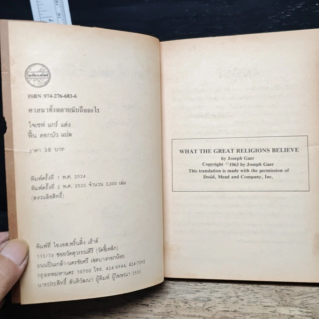 หนังสือ ศาสนาทั้งหลาย นับถืออะไร รูปที่ 6