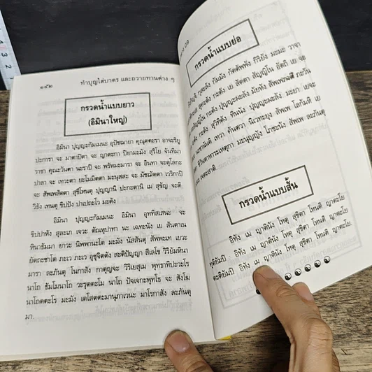 หนังสือ คู่มือทำบุญใส่บาตรและถวายทานต่าง รูปที่ 8