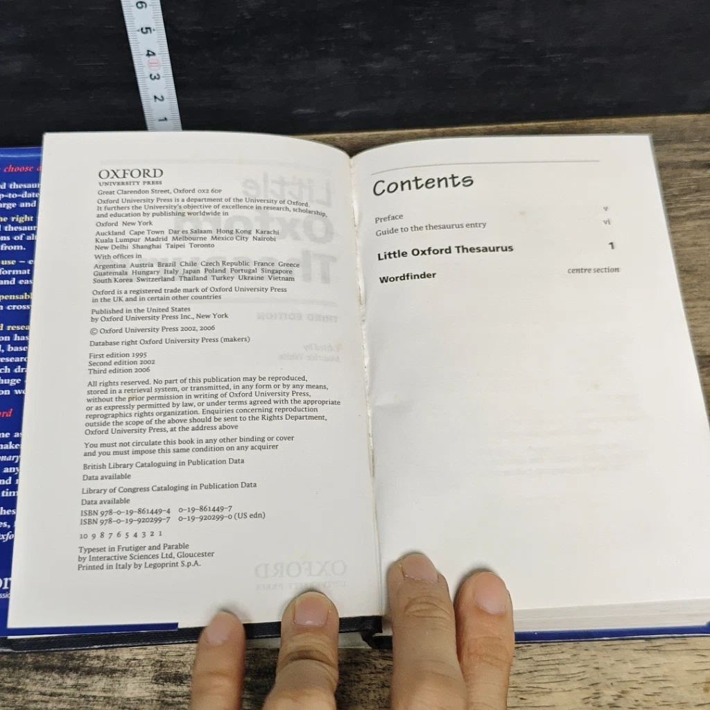 หนังสือ Little Oxford Thesaurus รูปที่ 6