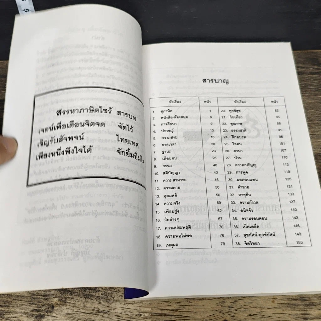 หนังสือ สุภาษิต สารคติต่างๆ เพื่อพัฒนาชีวิต รูปที่ 7