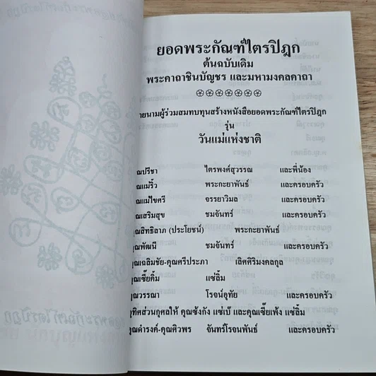 หนังสือ ยอดพระกัณฑ์ไตรปิฎก พระคาถาชินบัญชรและมหามงคลคาถา รูปที่ 6