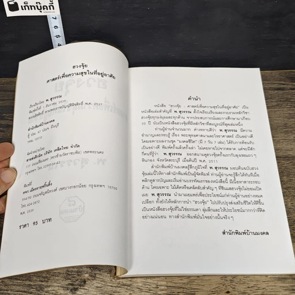 หนังสือ ฮวงจุ้ย ศาสตร์เพื่อความสุขในที่อยู่อาศัย รูปที่ 6
