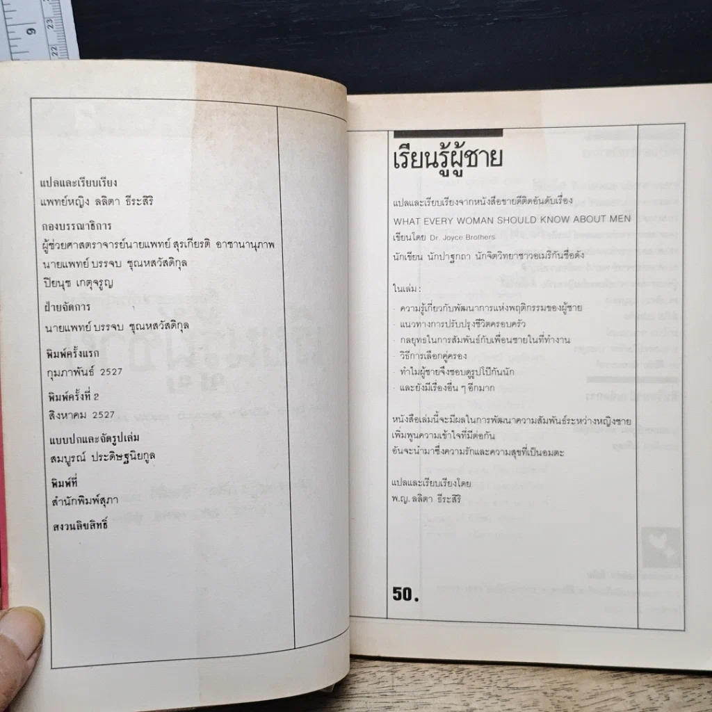 หนังสือ เรื่องของชายที่หญิงพึงรู้ เรียนรู้ผู้ชาย รูปที่ 6