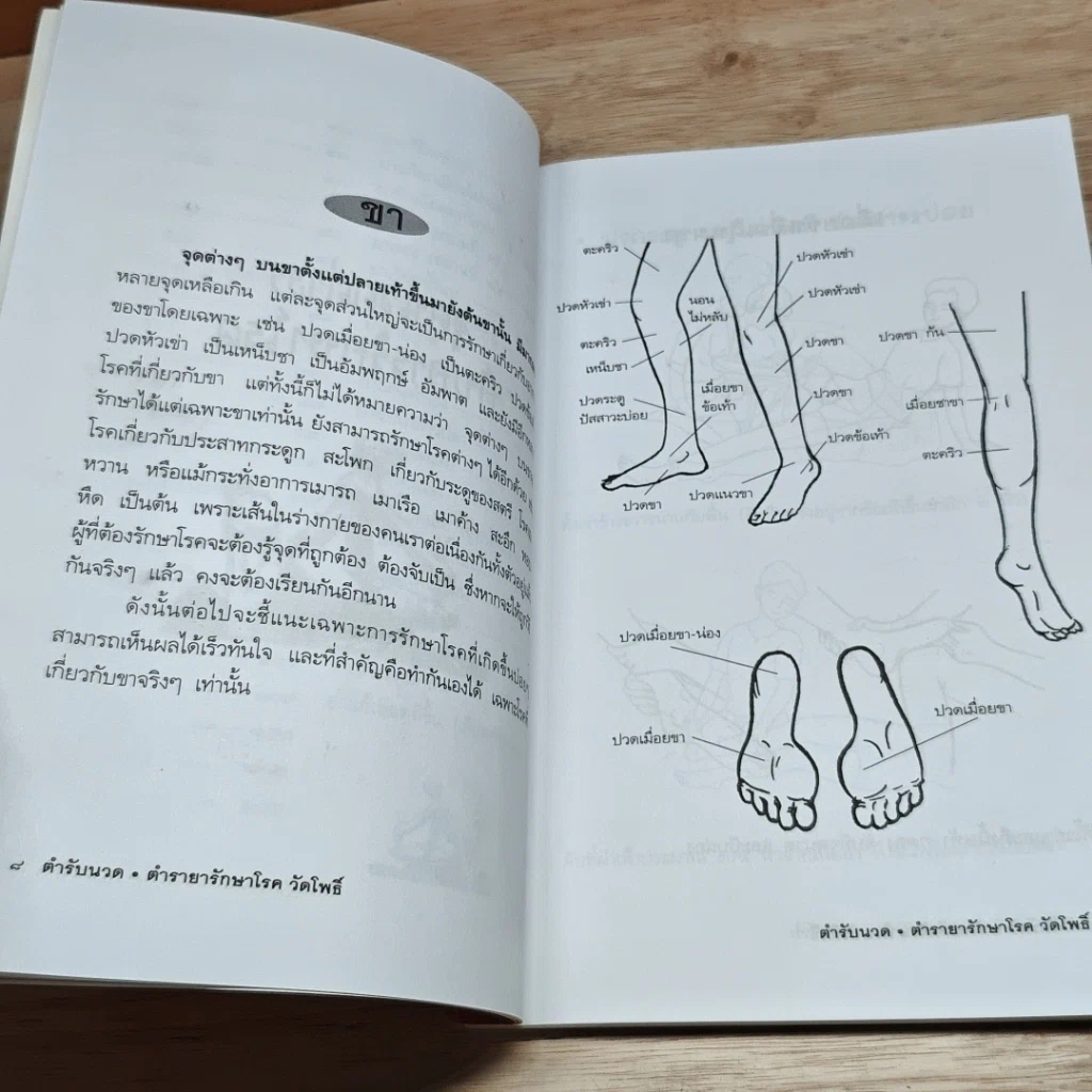 หนังสือ ตำรับนวด ตำรายารักษาโรค วัดโพธิ์ รูปที่ 8