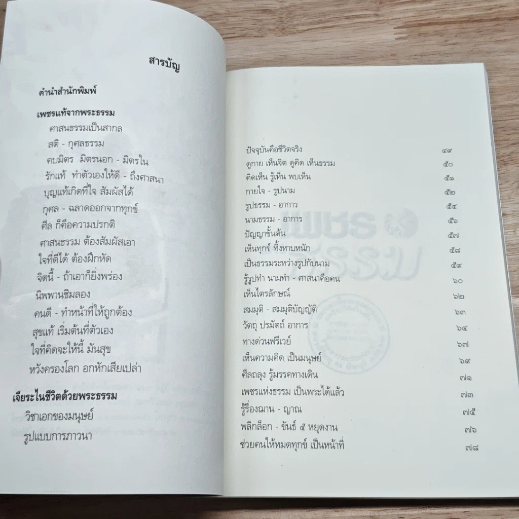 หนังสือ เพชรแห่งธรรม รูปที่ 6