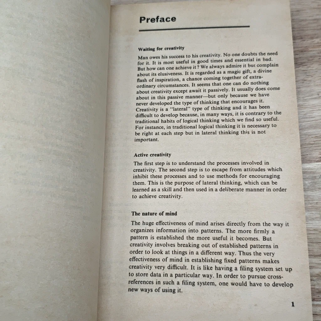 หนังสือ Lateral Thinking for Management: A Handbook รูปที่ 7