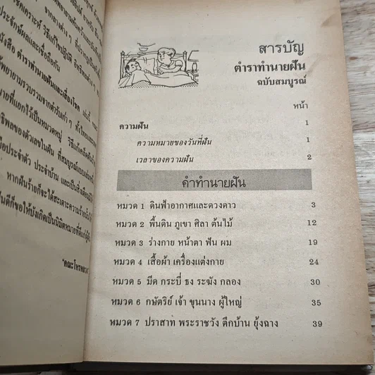 หนังสือ ตำราทํานายฝัน และ ตัวเลขเสี่ยงโชค รูปที่ 6
